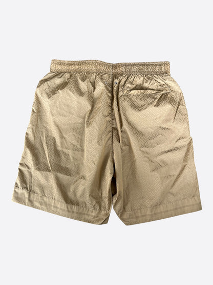 Givenchy Tan Monogram Swim Shorts