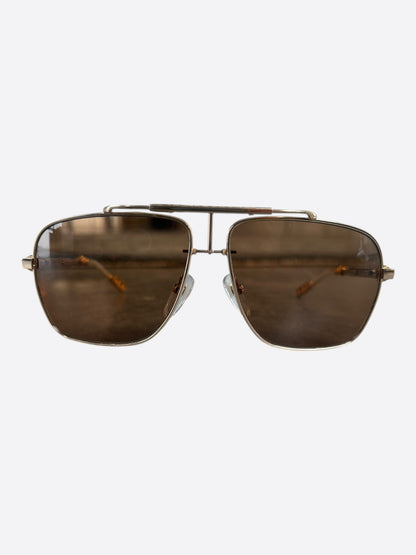 Chrome Hearts Gold Kanchu II Sunglasses