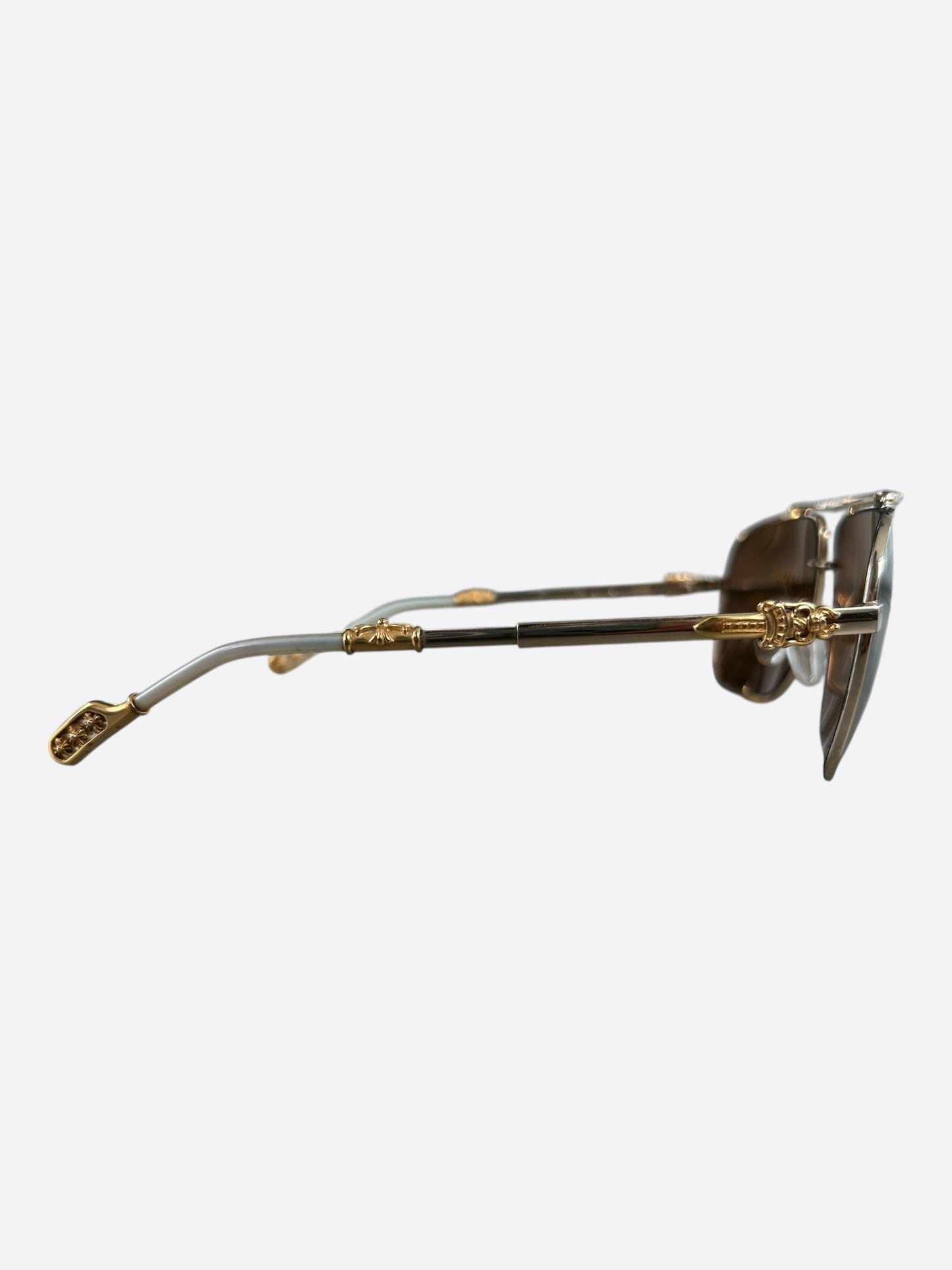 Chrome Hearts Gold Kanchu II Sunglasses