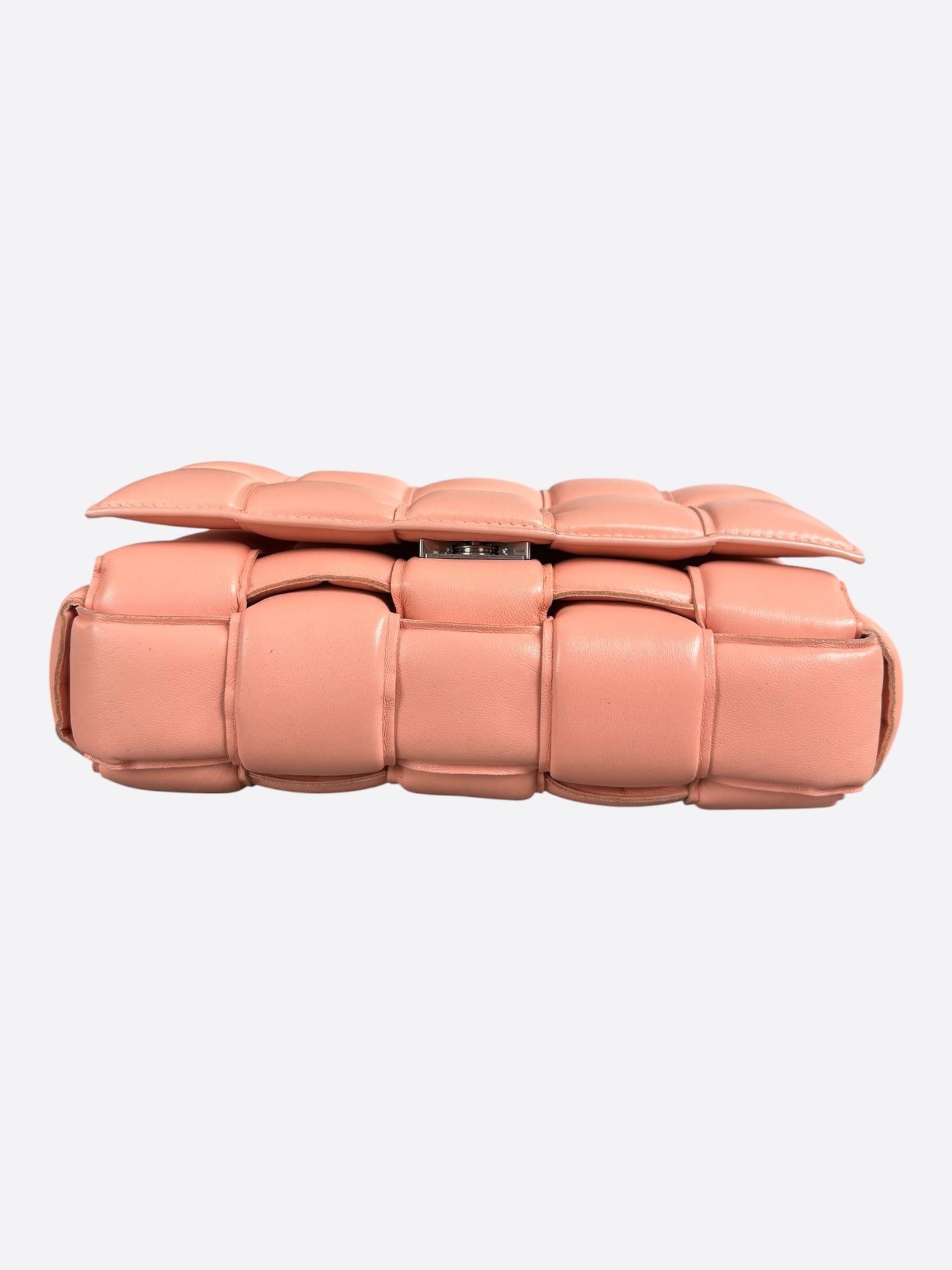 Bottega Veneta Pink Intreccio Padded Cassette Bag