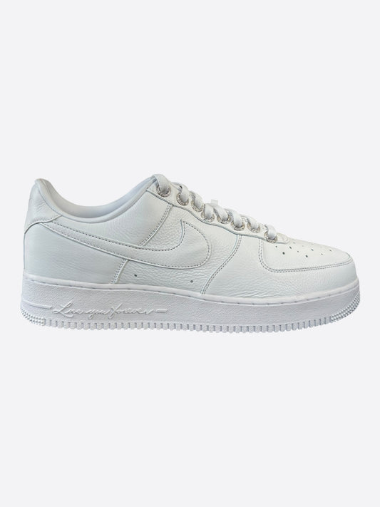Chrome Hearts Nike NOCTA White & Silver Air Force 1 Sneakers