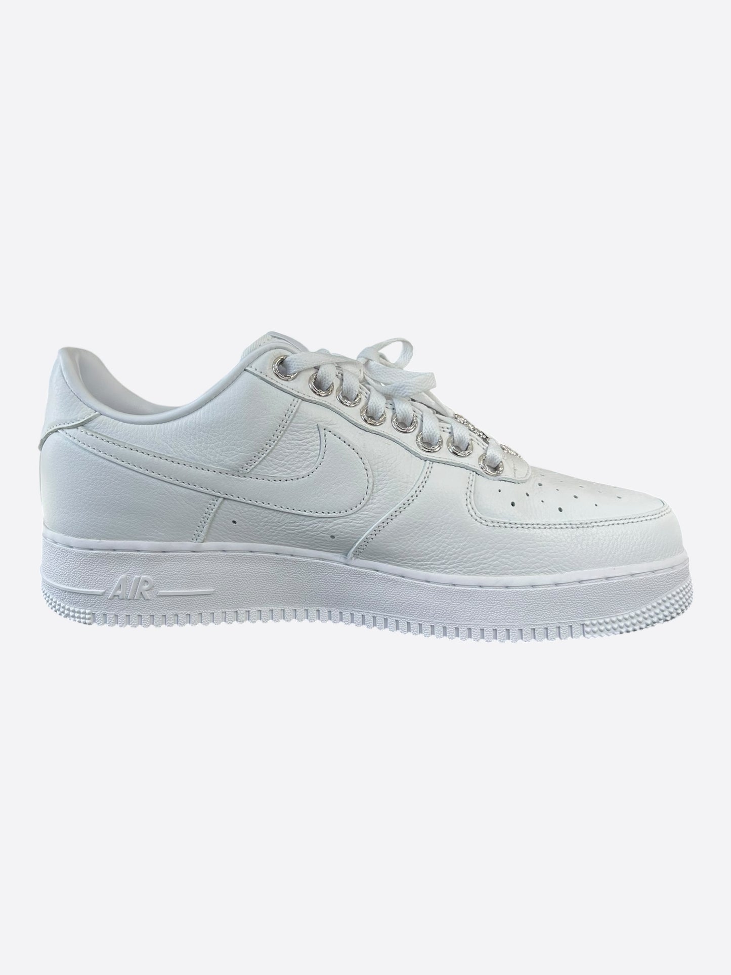 Chrome Hearts Nike NOCTA White & Silver Air Force 1 Sneakers