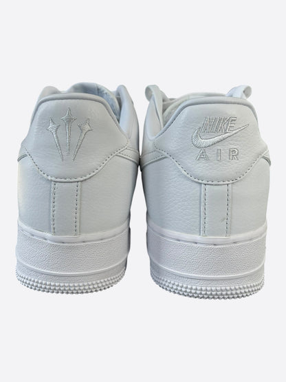 Chrome Hearts Nike NOCTA White & Silver Air Force 1 Sneakers