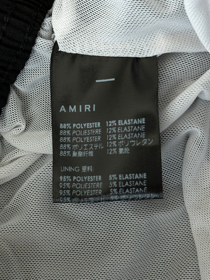 Amiri Black Multicolor MA Drip Logo Swim Shorts