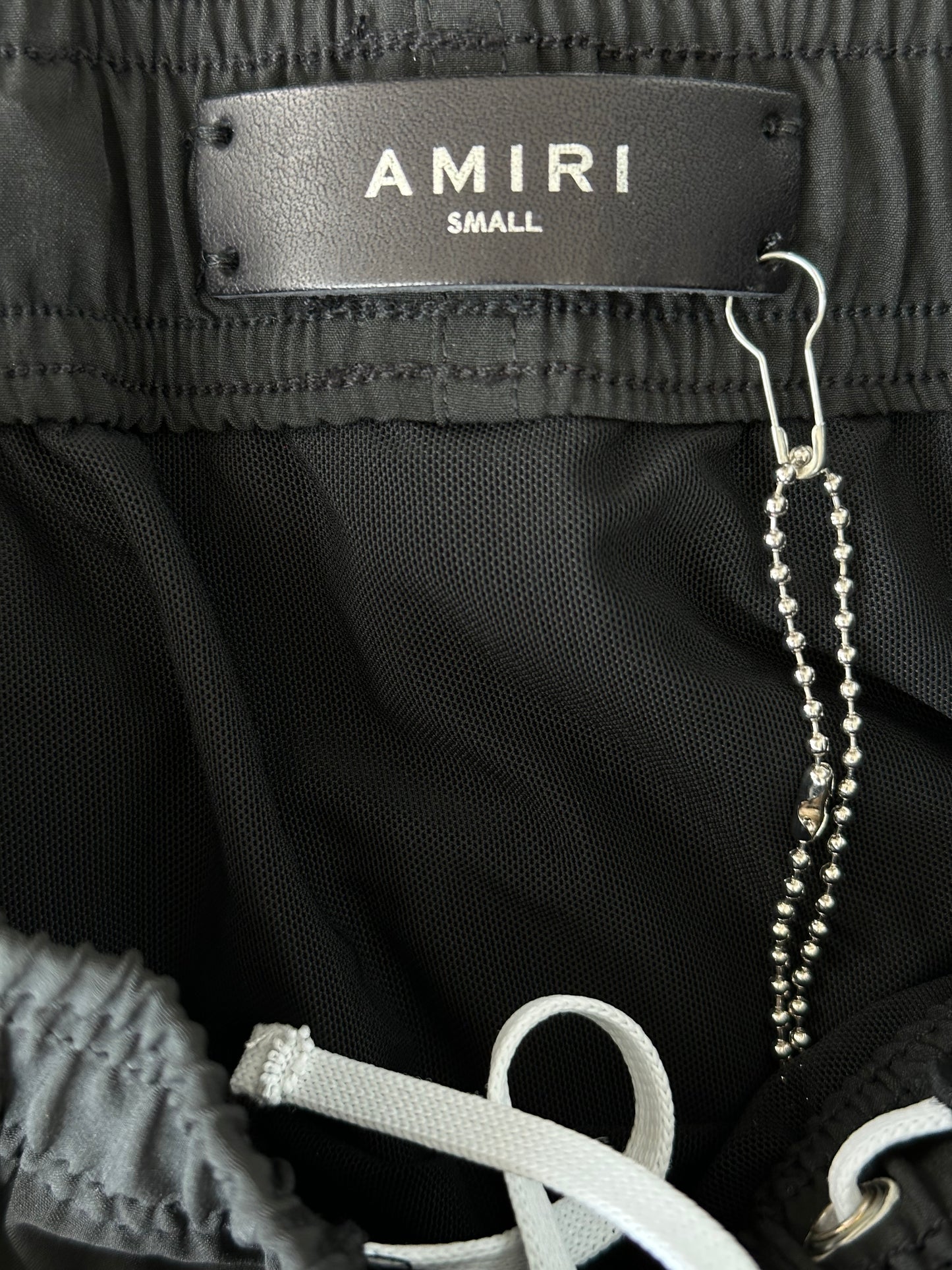 Amiri Black & White Core Logo Swim Shorts