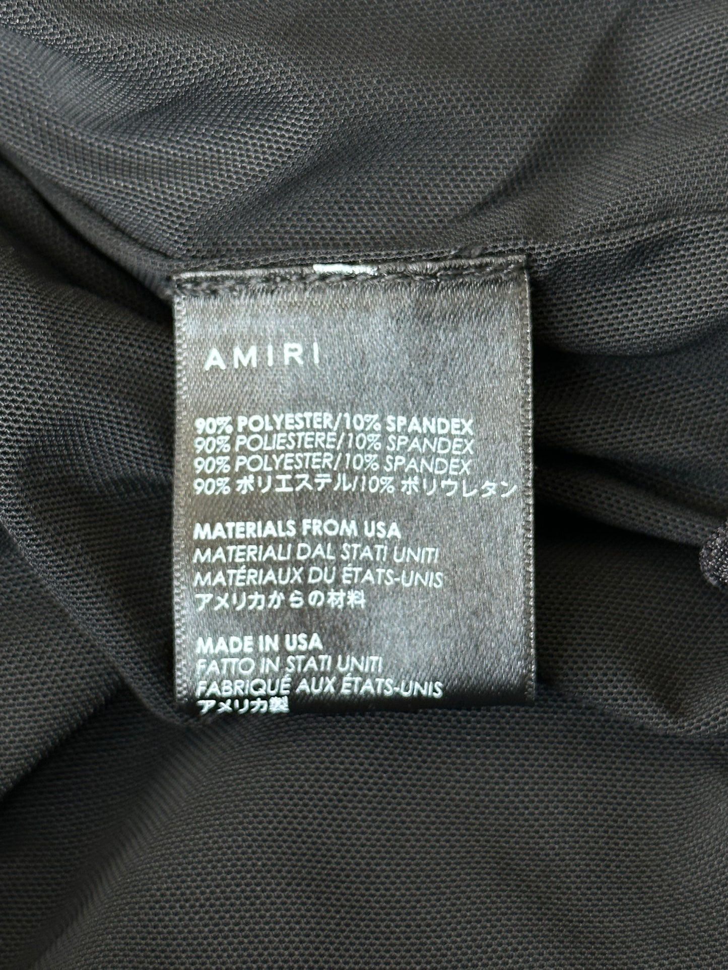 Amiri Black & White Core Logo Swim Shorts