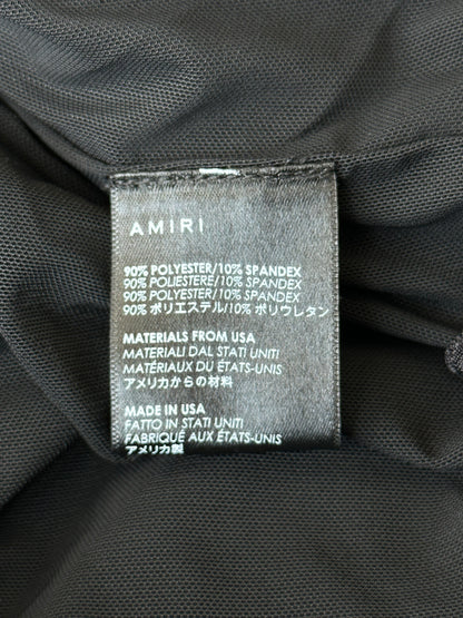 Amiri Black & White Core Logo Swim Shorts