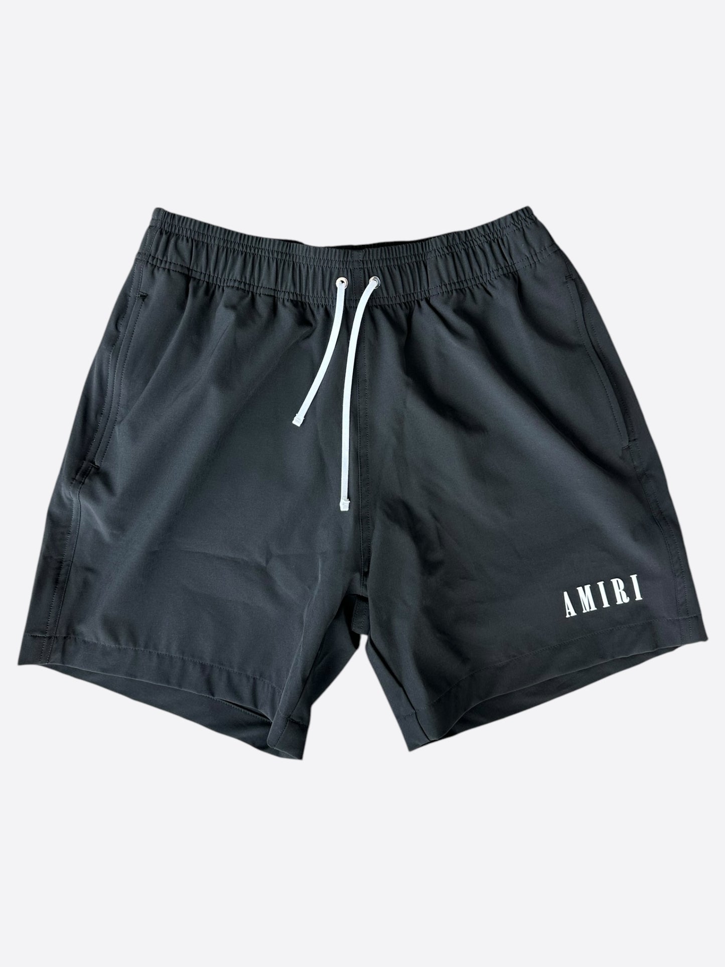 Amiri Black & White Core Logo Swim Shorts