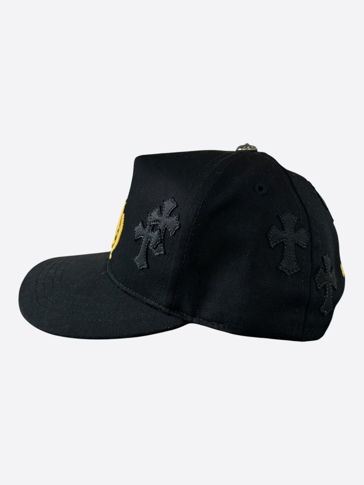 Chrome Hearts Black & Yellow Cross Patch Hat