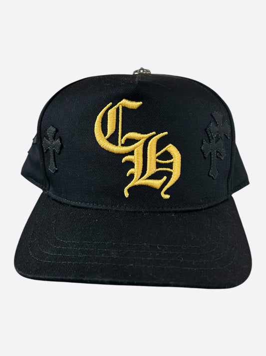 Chrome Hearts Black & Yellow Cross Patch Hat