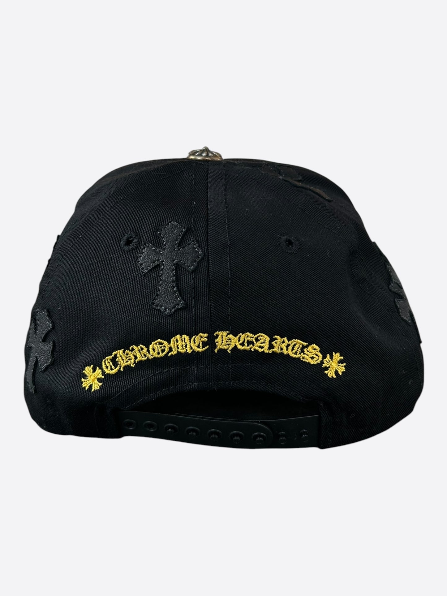 Chrome Hearts Black & Yellow Cross Patch Hat