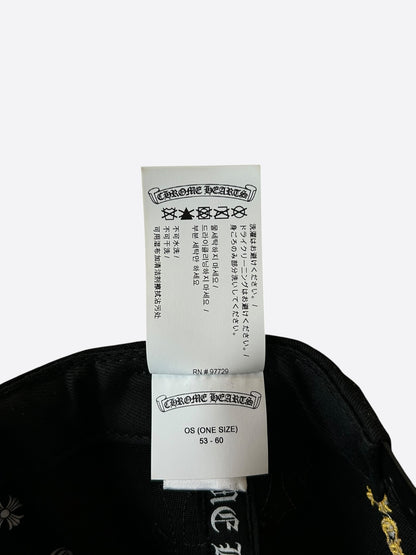 Chrome Hearts Black & Yellow Cross Patch Hat