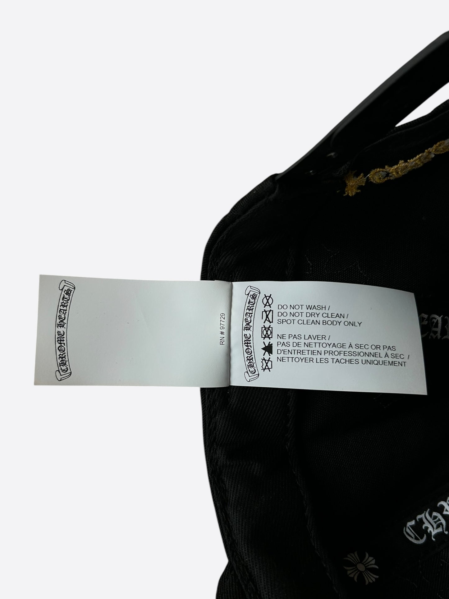 Chrome Hearts Black & Yellow Cross Patch Hat