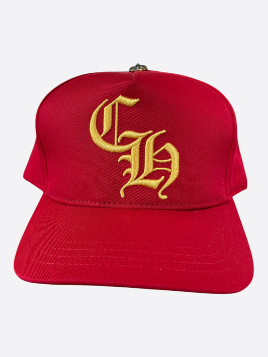 Chrome Hearts Red & Yellow CH Logo Hat