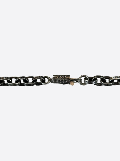Chrome Hearts Silver Paperchain Necklace