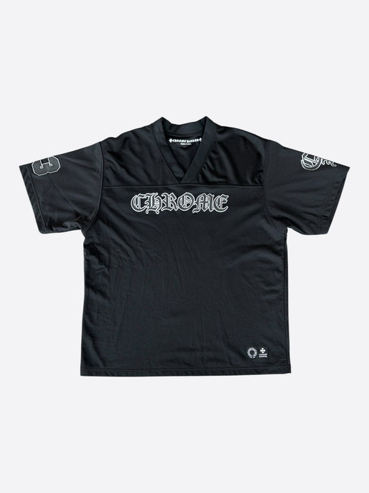 Chrome Hearts Black & White Logo Mesh Jersey
