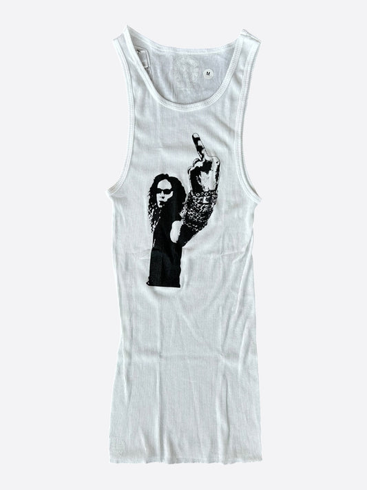 Chrome Hearts White & Black Richard Stark Graphic Tank Top