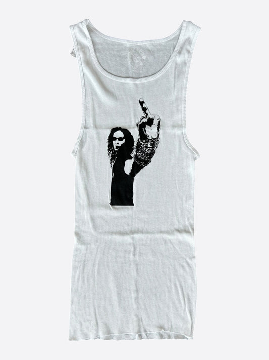 Chrome Hearts White & Black Richard Stark Graphic Tank Top