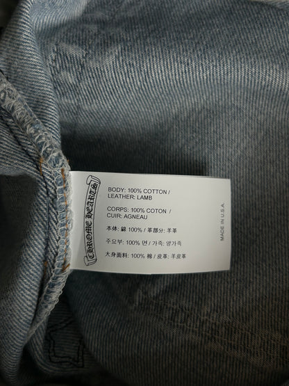Chrome Hearts Levis Blue & Black Cross Patch Jeans