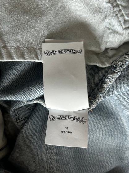 Chrome Hearts Levis Blue & Black Cross Patch Jeans