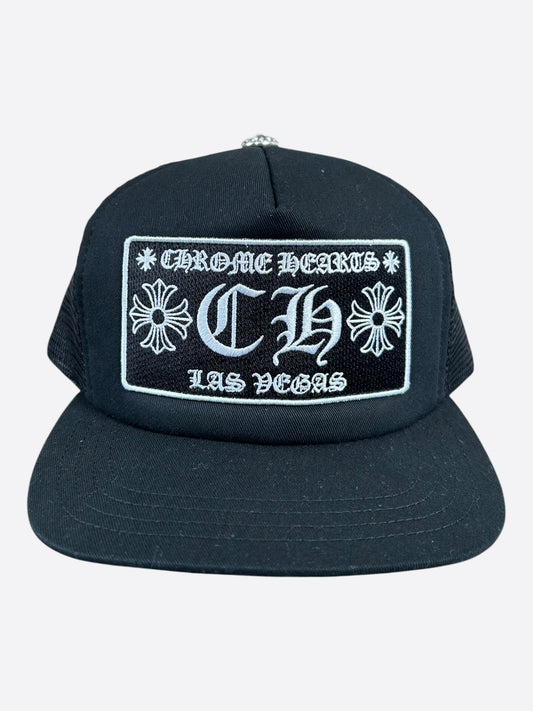 Chrome Hearts Black & White Las Vegas Trucker Hat