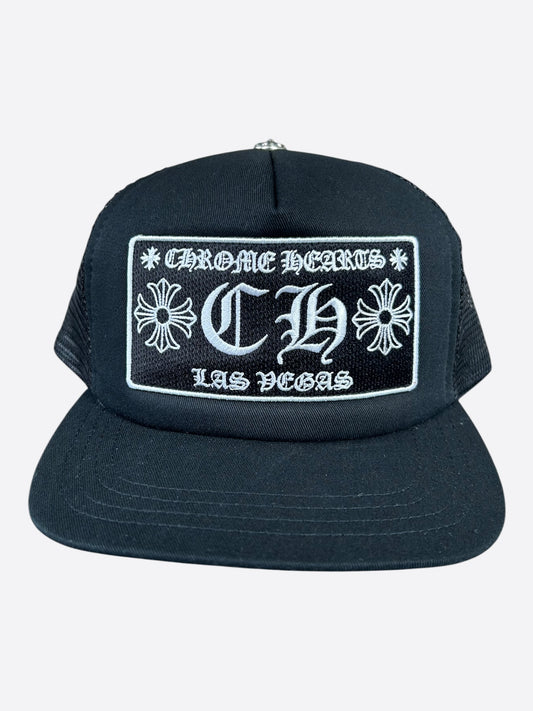 Chrome Hearts Black & White Las Vegas Trucker Hat