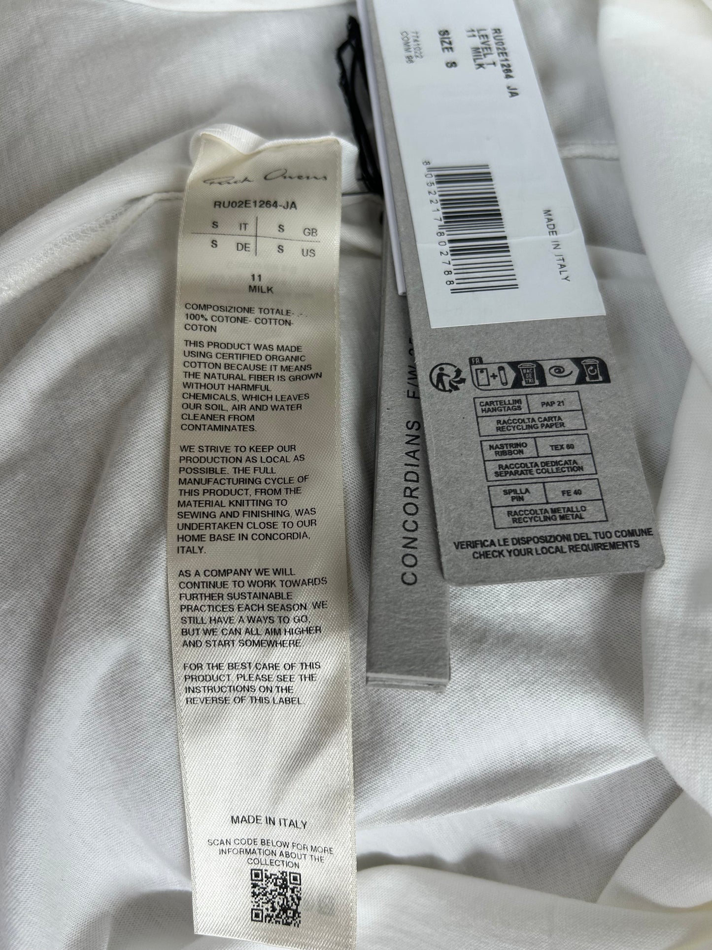 Rick Owens White Level T-Shirt