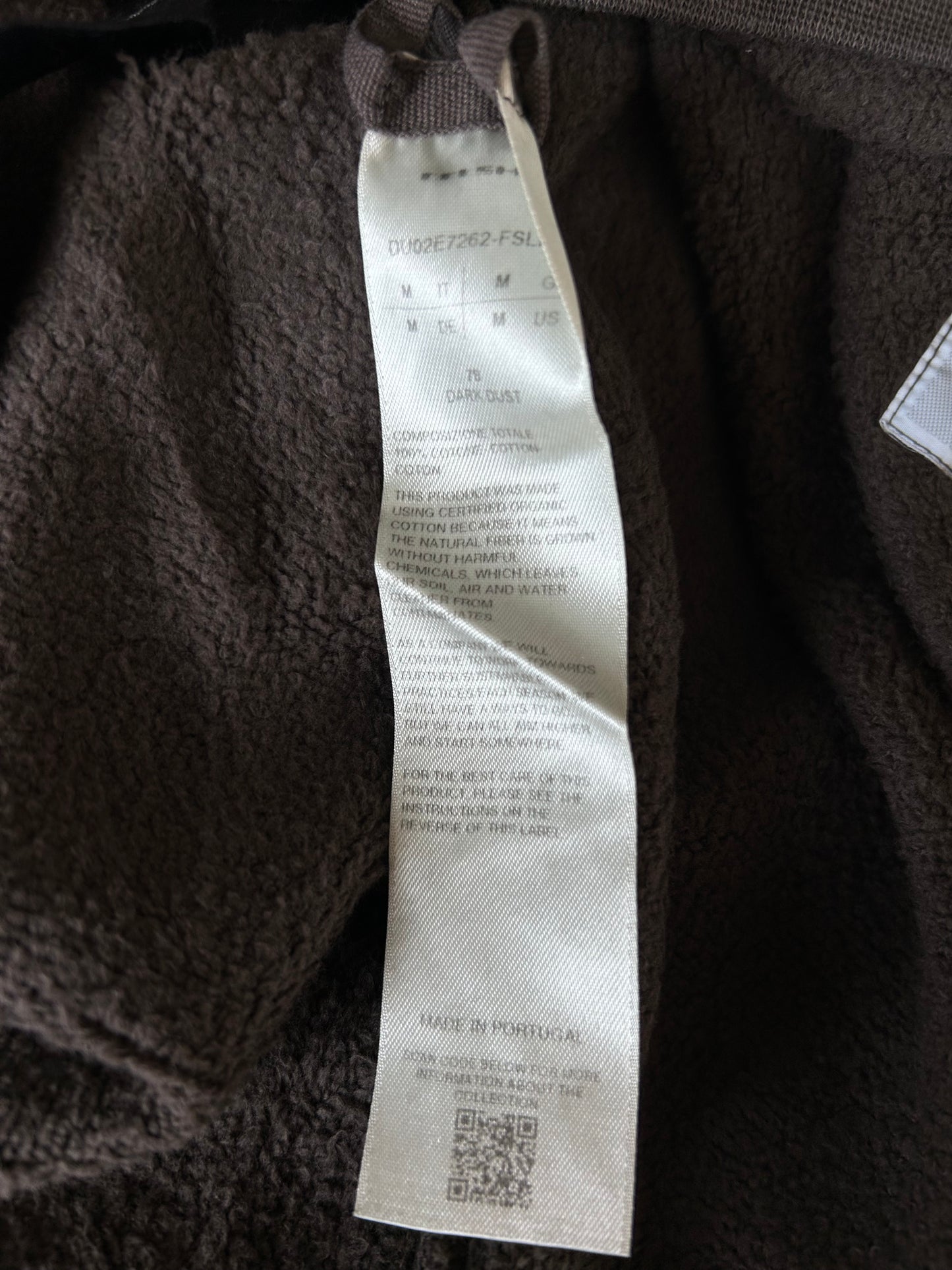 Rick Owens Brown Oversized Hoodie