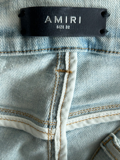 Amiri Grateful Dead Light Indigo & Multicolor Patch Jeans