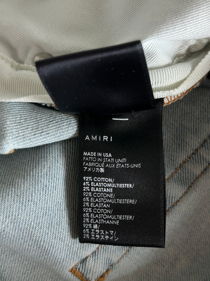 Amiri Grateful Dead Light Indigo & Multicolor Patch Jeans