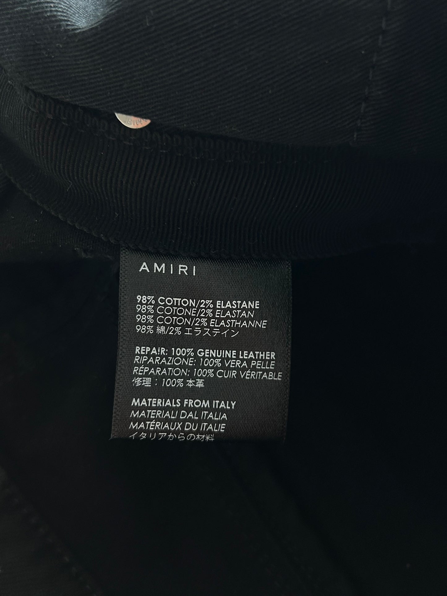 Amiri Black Suede Patch MX1 Jeans