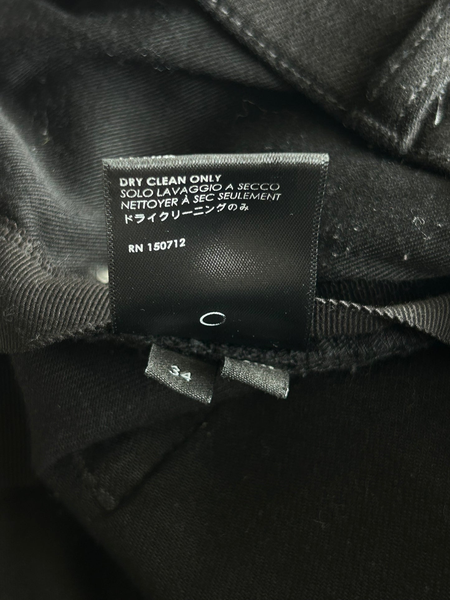 Amiri Black & Silver Music Note Patch MX1 Jeans