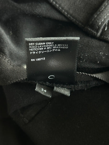 Amiri Black & Silver Music Note Patch MX1 Jeans