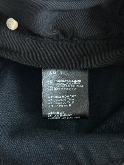 Amiri Aged Black & Grey Patch MX1 Jeans
