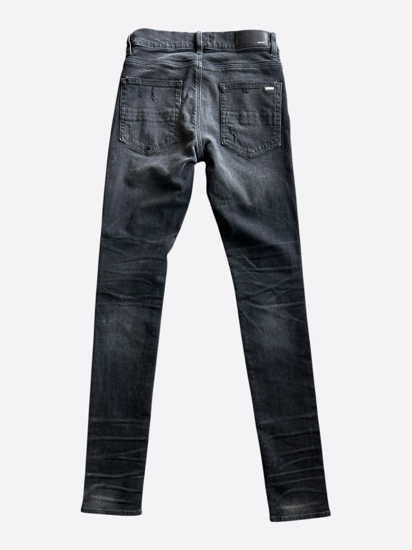 Amiri Aged Black & Grey Patch MX1 Jeans