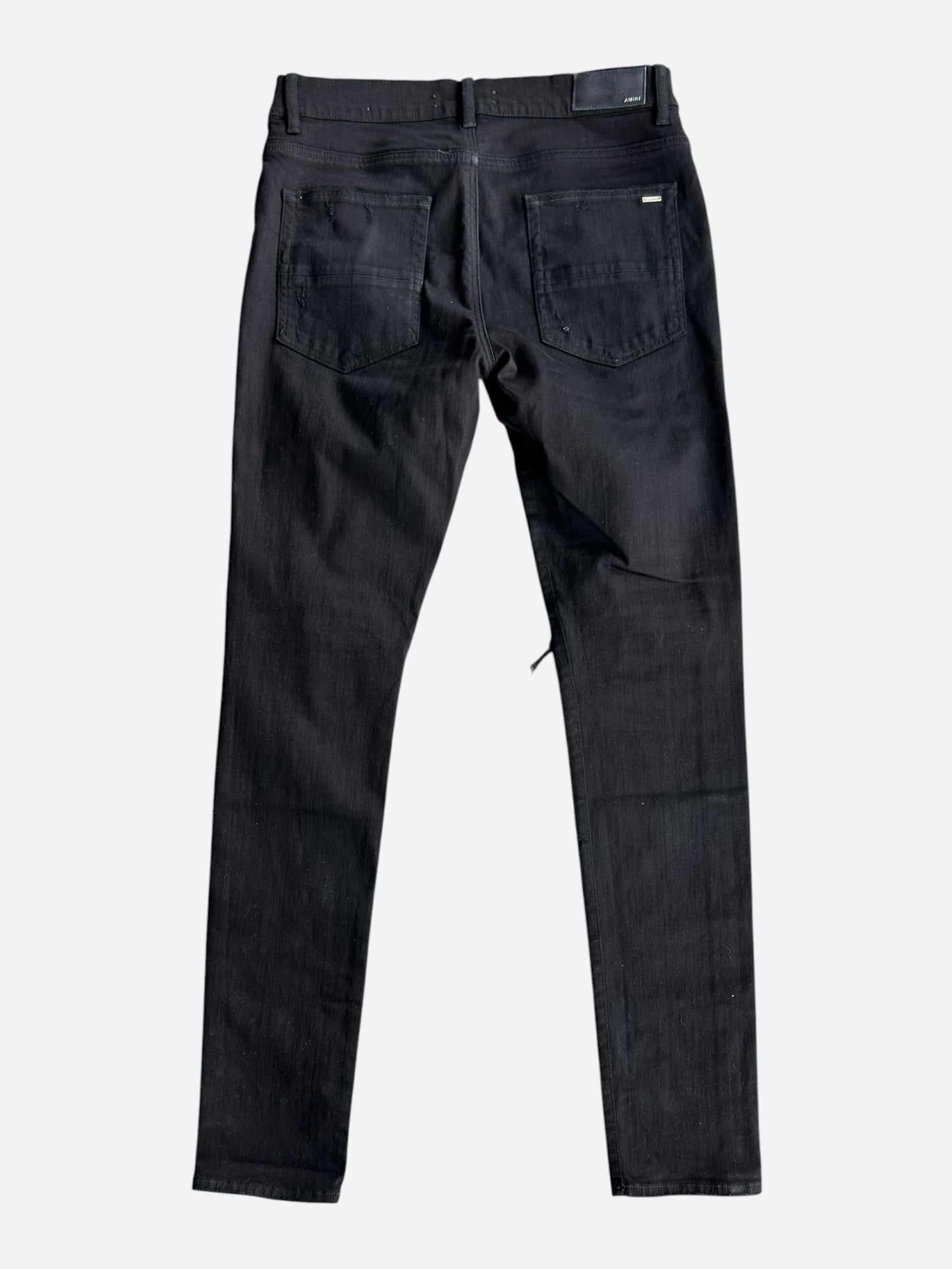 Amiri Black & Silver Music Note Patch MX1 Jeans