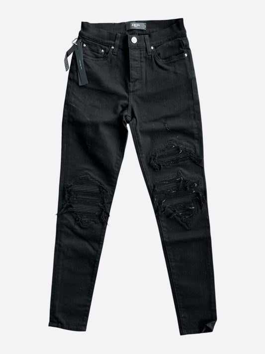 Amiri Black Suede Patch MX1 Jeans