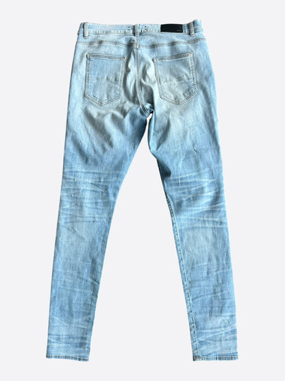 Amiri Blue & Multicolor Bandana Patch MX1 Jeans