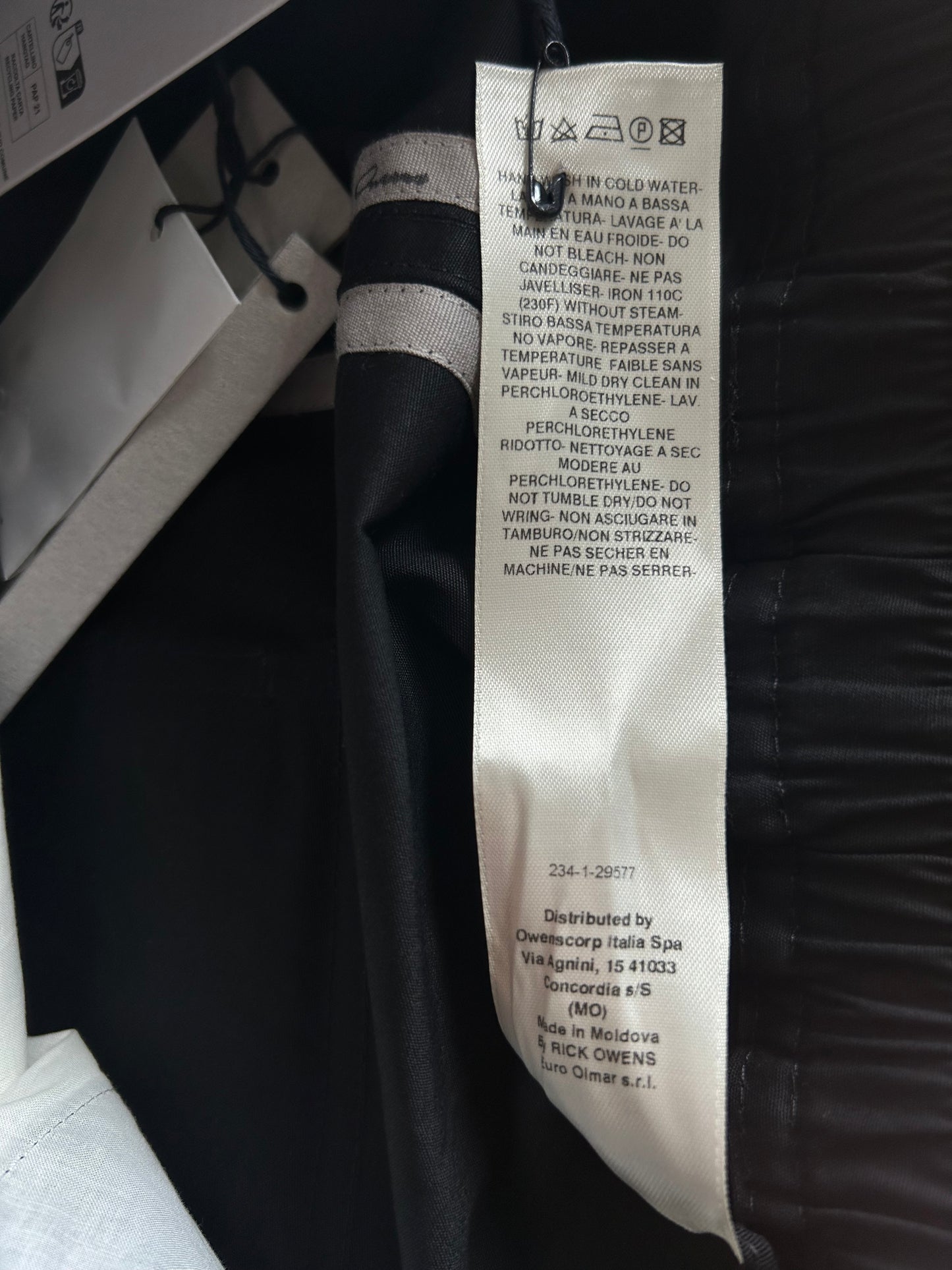 Rick Owens Black Bella Pants