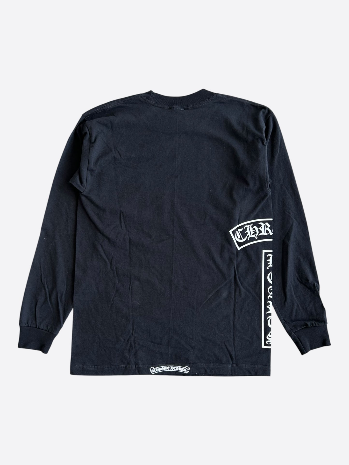 Chrome Hearts Black & White T-Bar Logo Longsleeve T-Shirt
