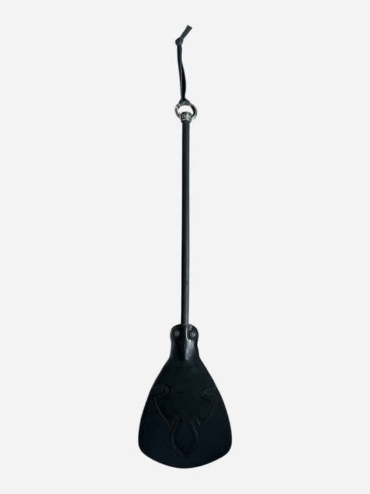 Chrome Hearts Ebony Wood & Silver Fleur De Lis Fly Swatter