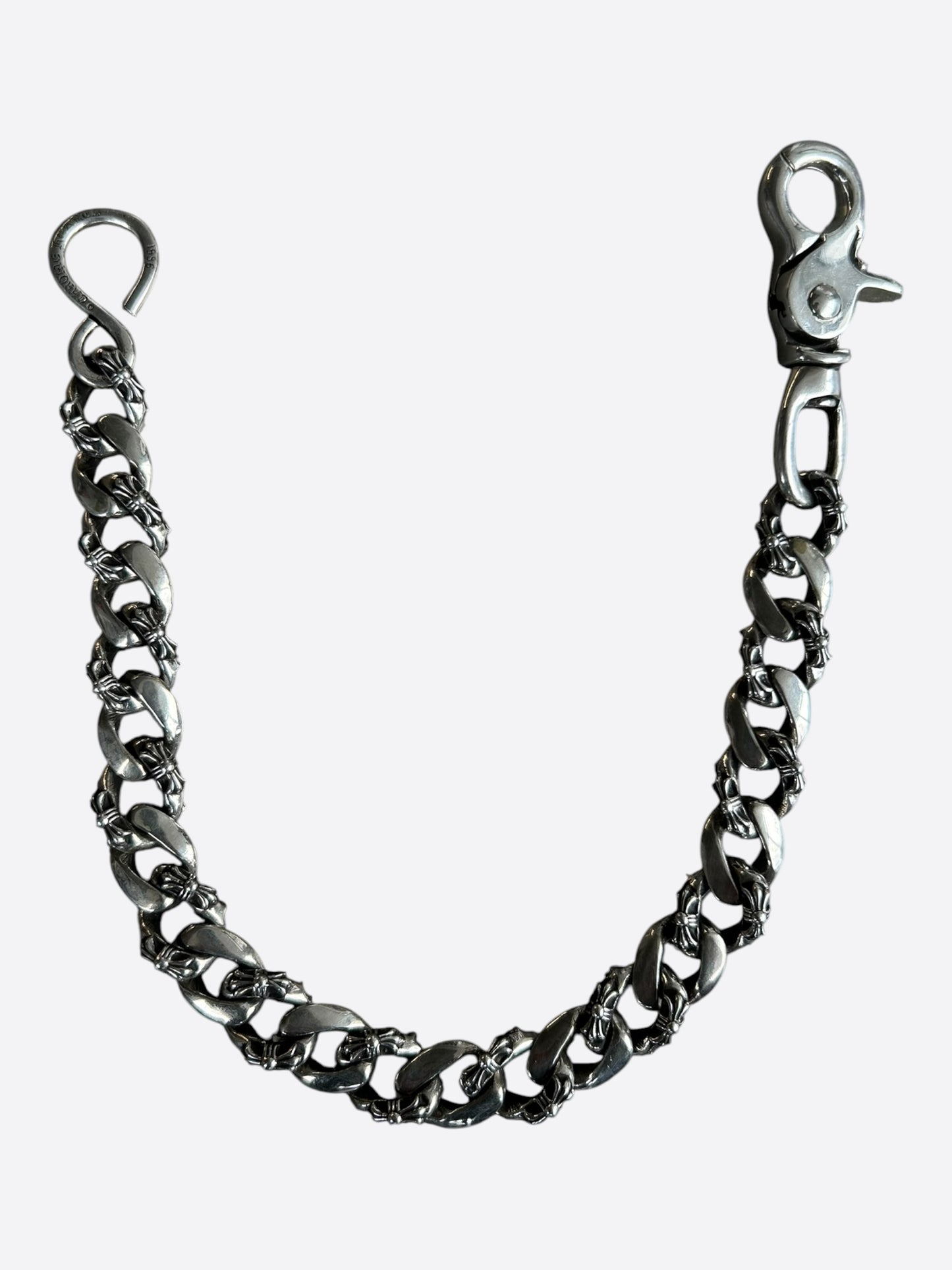 Chrome Hearts Silver Fancy Cuban Wallet Chain