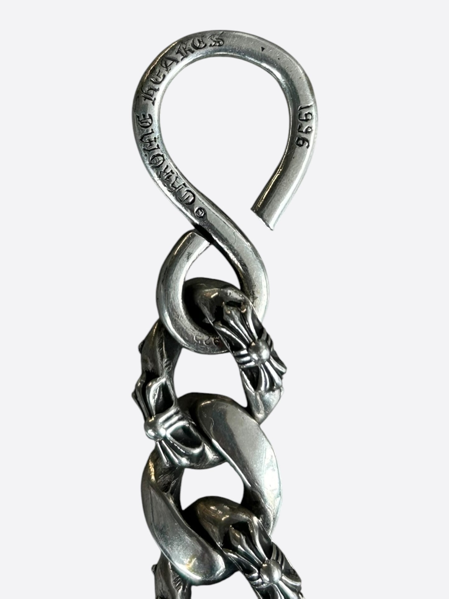 Chrome Hearts Silver Fancy Cuban Wallet Chain