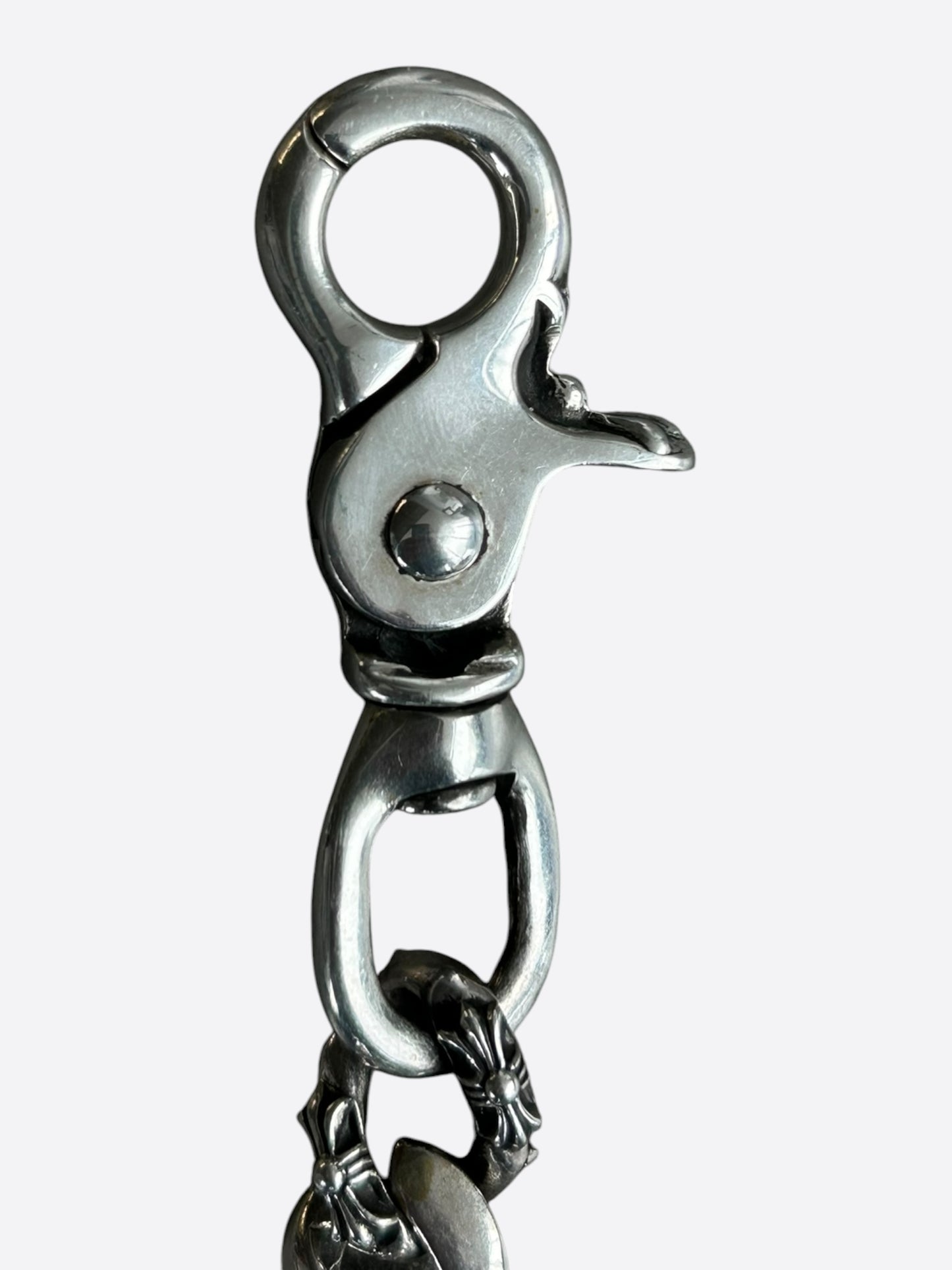 Chrome Hearts Silver Fancy Cuban Wallet Chain