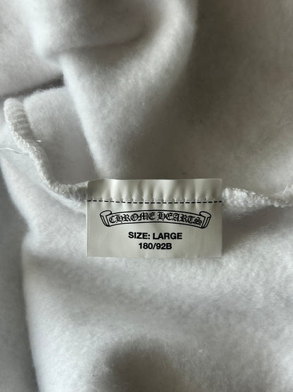 Chrome Hearts White & Black Horseshoe Logo Hoodie