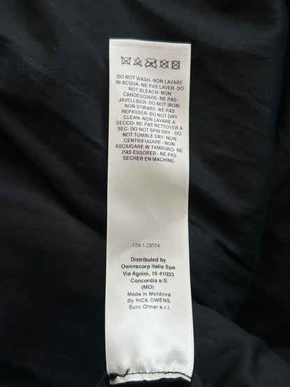 Rick Owens Black Suede Bauhaus Bomber Jacket