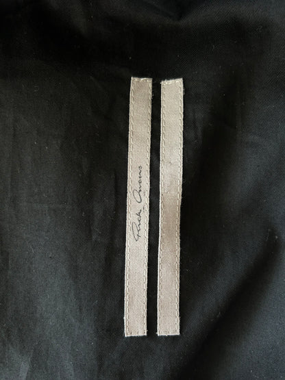 Rick Owens Black Suede Bauhaus Bomber Jacket