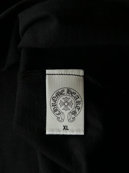 Chrome Hearts Black Cross Patch Longsleeve Polo T-Shirt