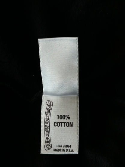 Chrome Hearts Black & White Multi Cross Logo Zip Up Hoodie