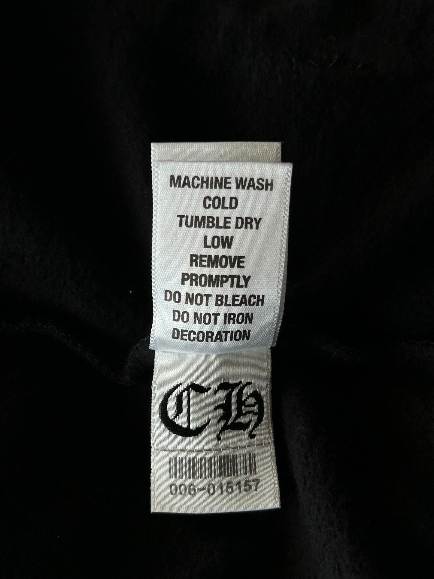 Chrome Hearts Black & White Multi Cross Logo Zip Up Hoodie